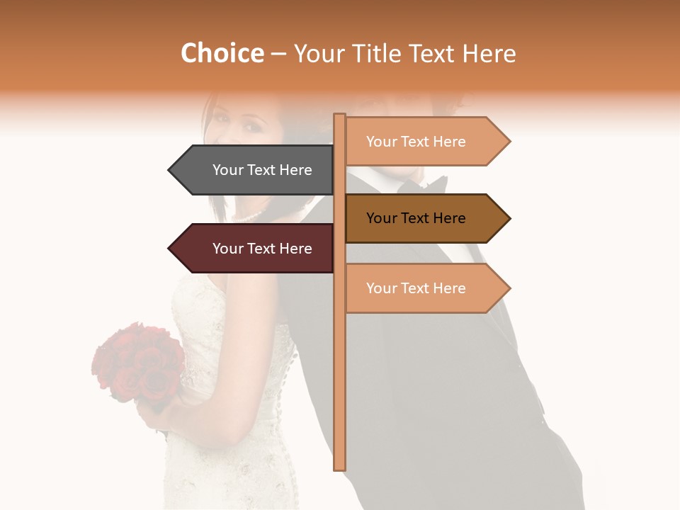 Groom Smiling Adorable PowerPoint Template