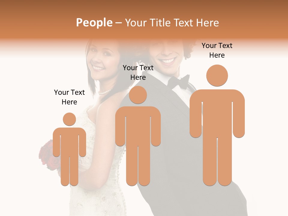 Groom Smiling Adorable PowerPoint Template
