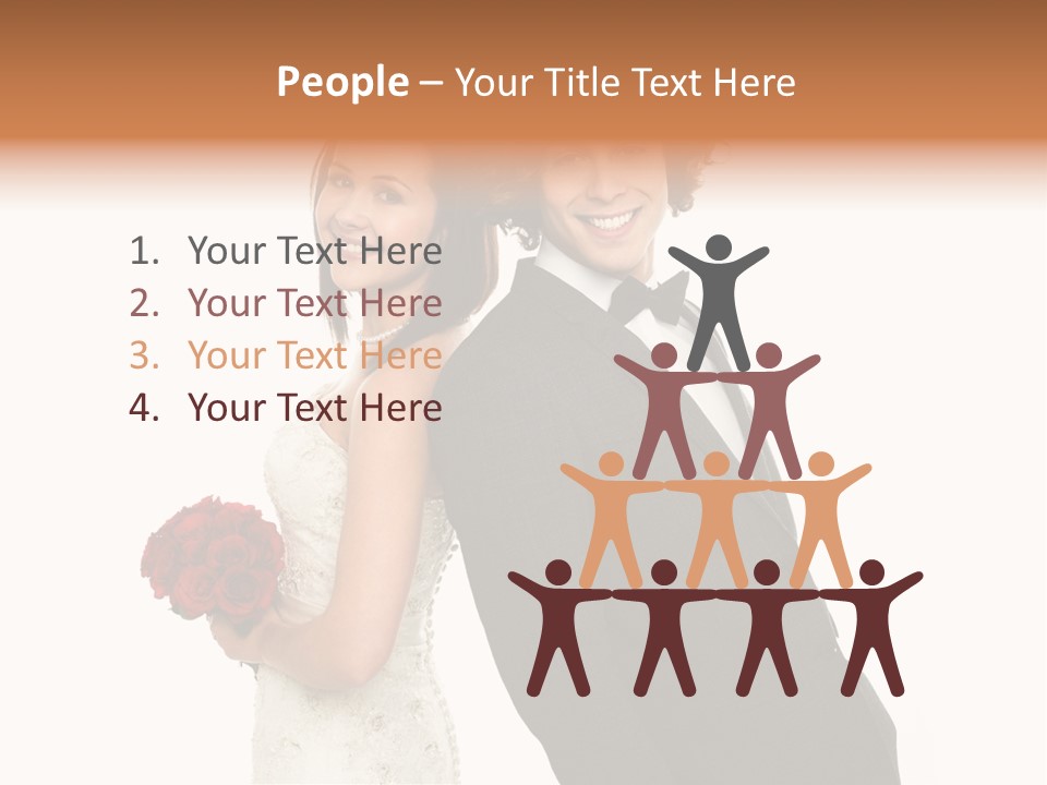 Groom Smiling Adorable PowerPoint Template