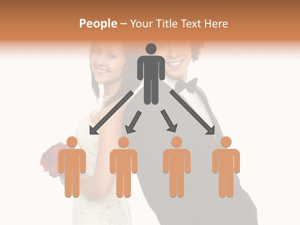 Groom Smiling Adorable PowerPoint Template