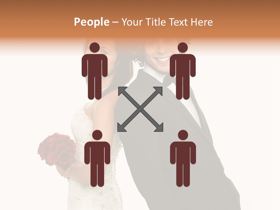 Groom Smiling Adorable PowerPoint Template