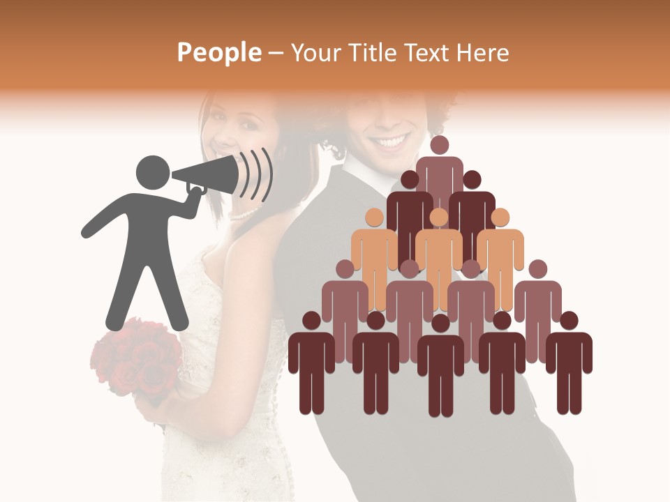Groom Smiling Adorable PowerPoint Template