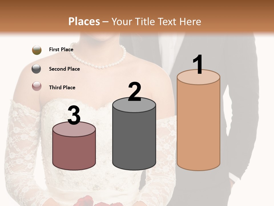 Woman Behind Attractive PowerPoint Template