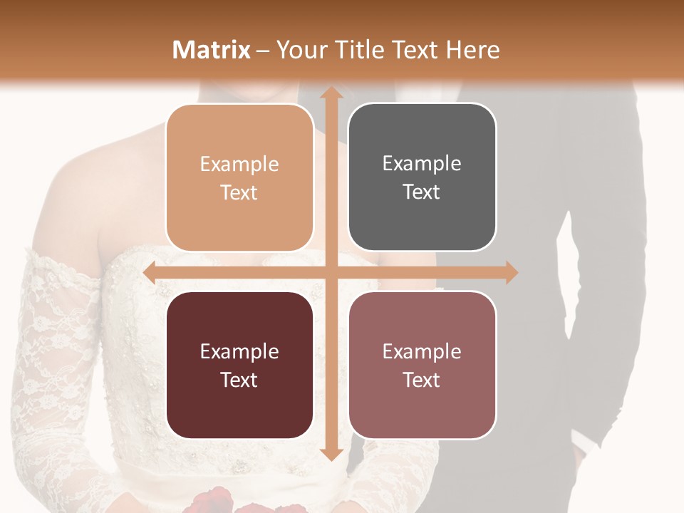 Woman Behind Attractive PowerPoint Template