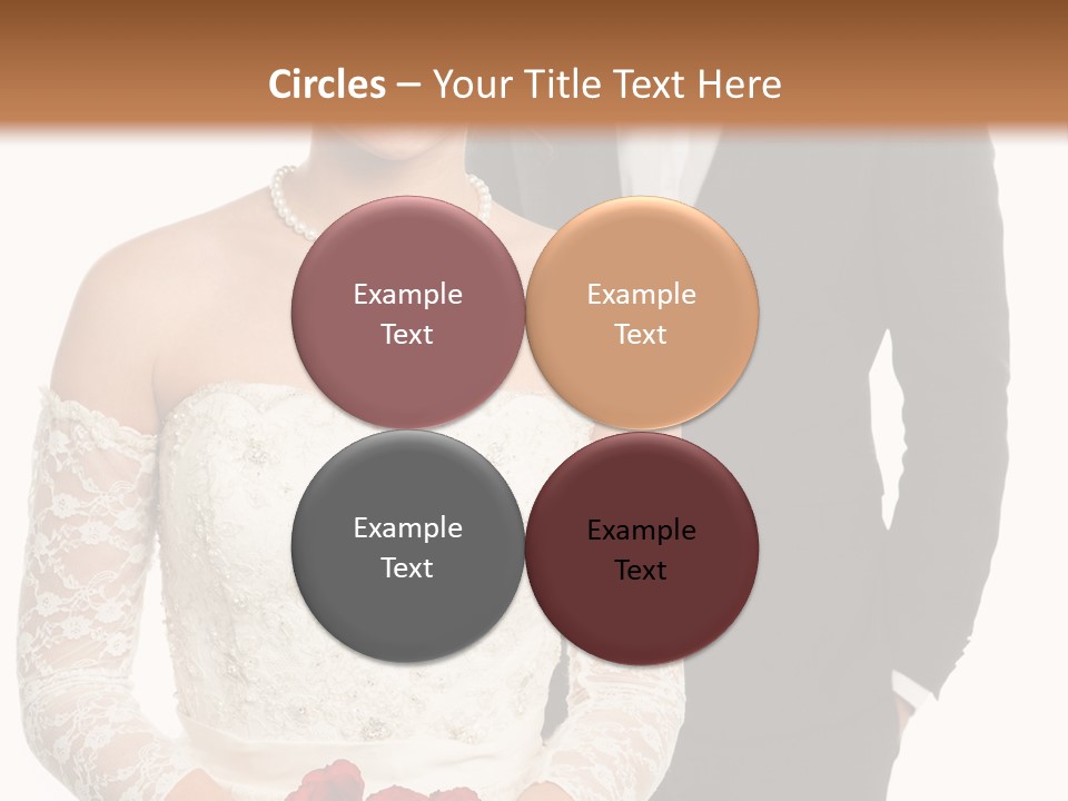 Woman Behind Attractive PowerPoint Template