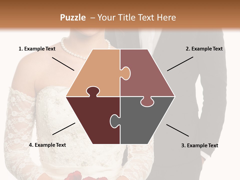 Woman Behind Attractive PowerPoint Template