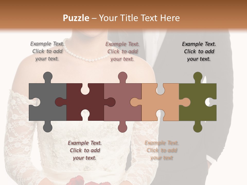 Woman Behind Attractive PowerPoint Template