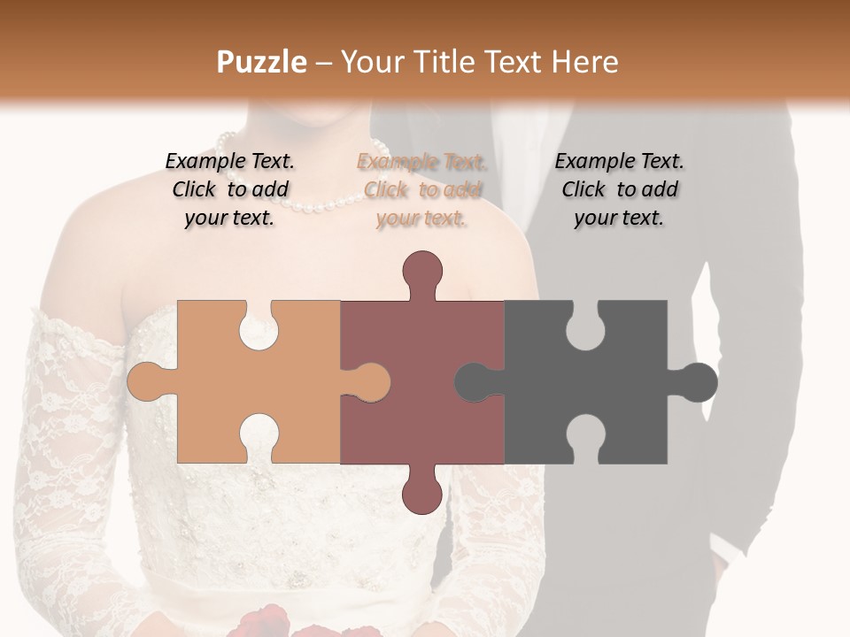 Woman Behind Attractive PowerPoint Template