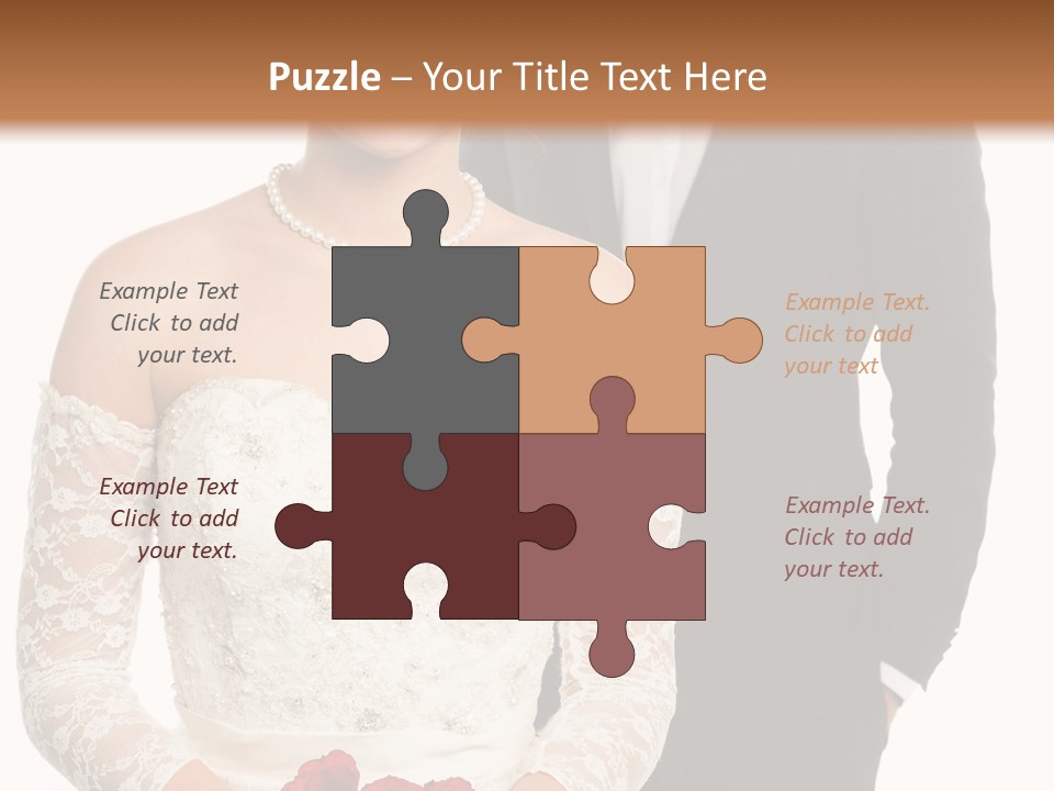 Woman Behind Attractive PowerPoint Template