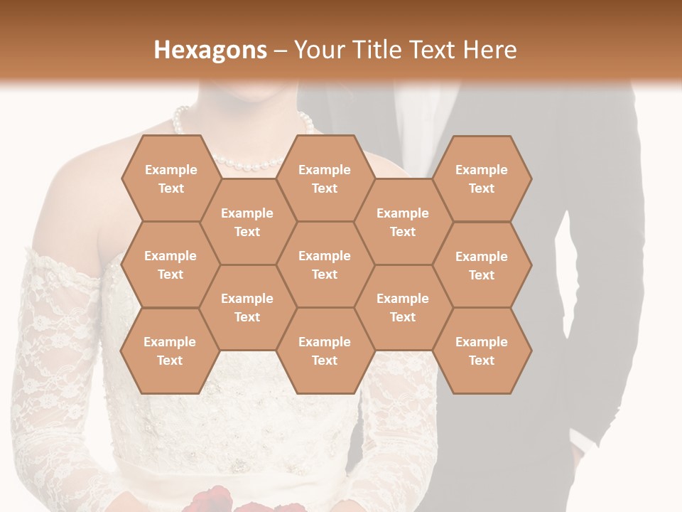 Woman Behind Attractive PowerPoint Template