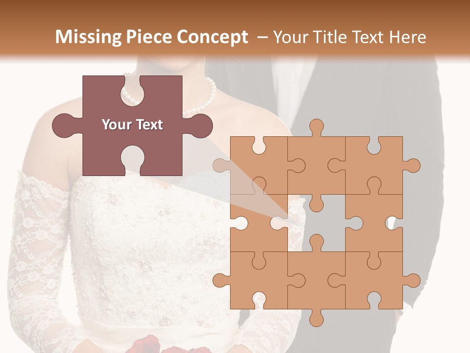 Woman Behind Attractive PowerPoint Template