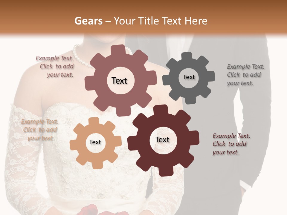 Woman Behind Attractive PowerPoint Template