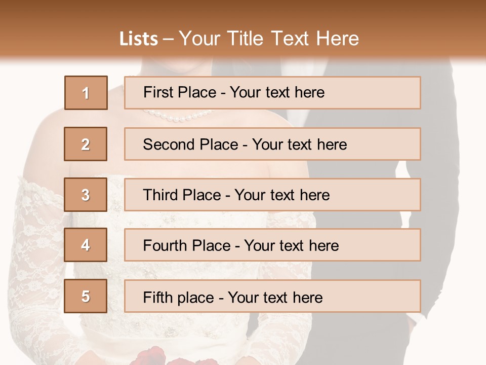Woman Behind Attractive PowerPoint Template