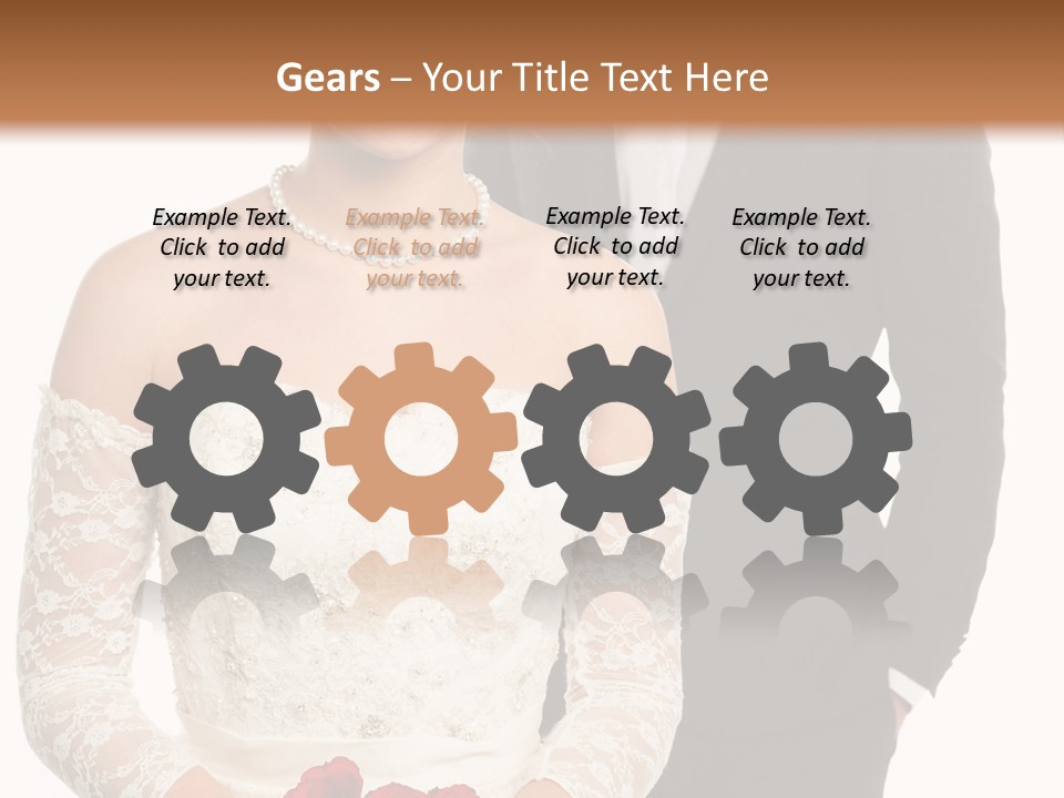 Woman Behind Attractive PowerPoint Template