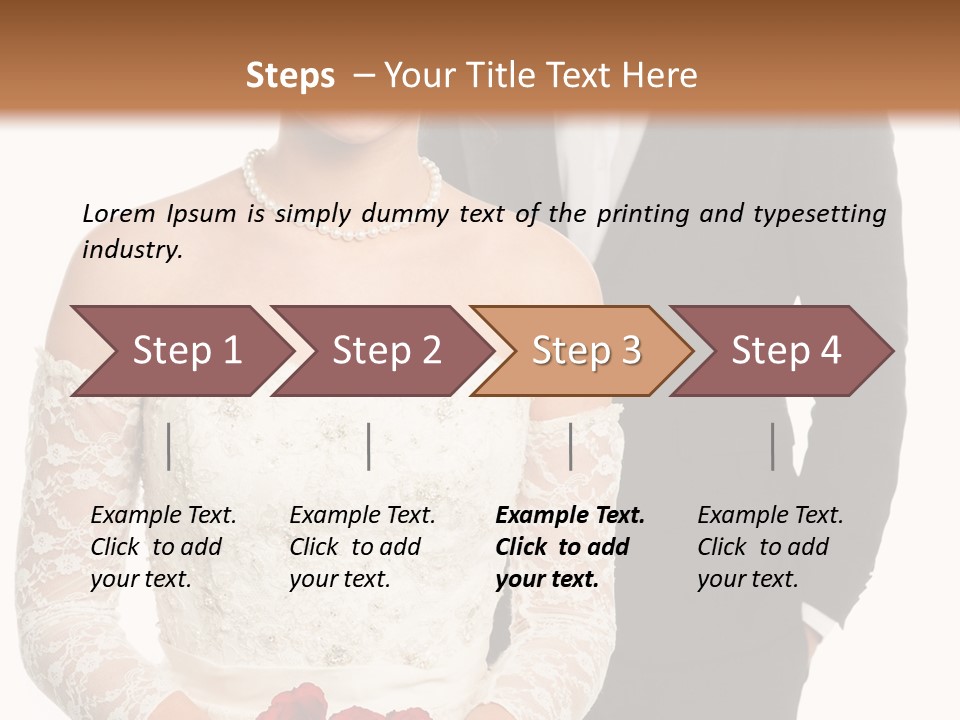 Woman Behind Attractive PowerPoint Template