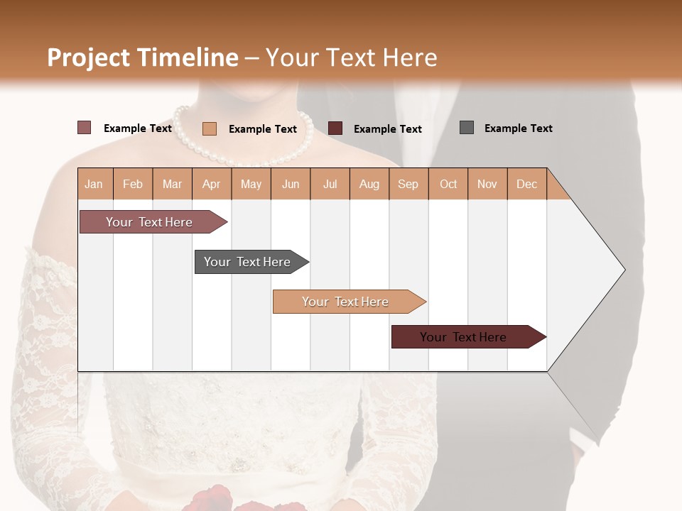 Woman Behind Attractive PowerPoint Template