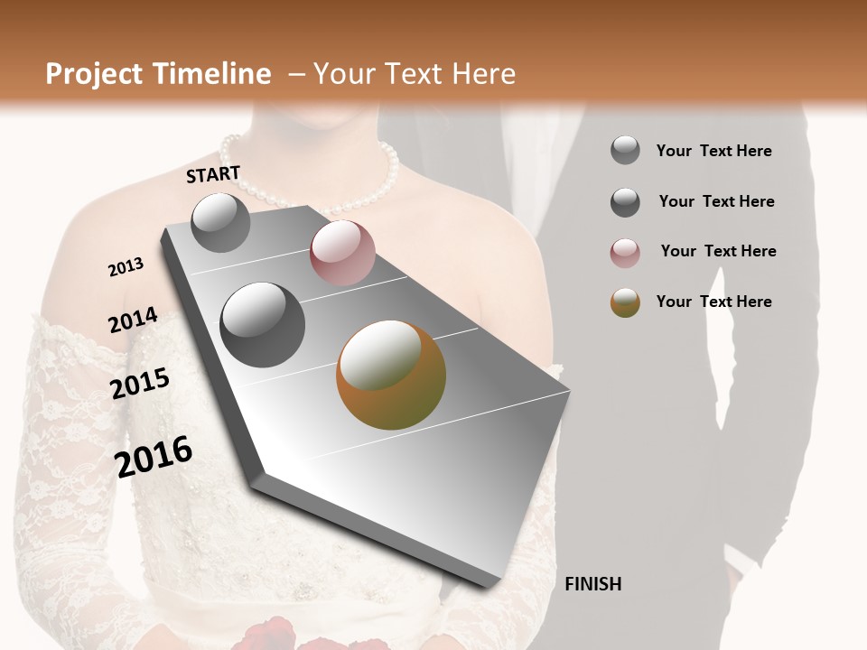 Woman Behind Attractive PowerPoint Template