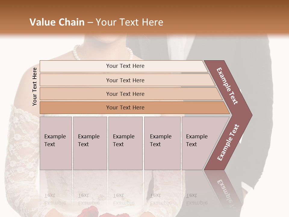 Woman Behind Attractive PowerPoint Template