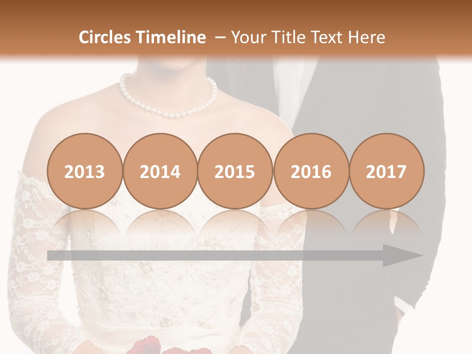 Woman Behind Attractive PowerPoint Template