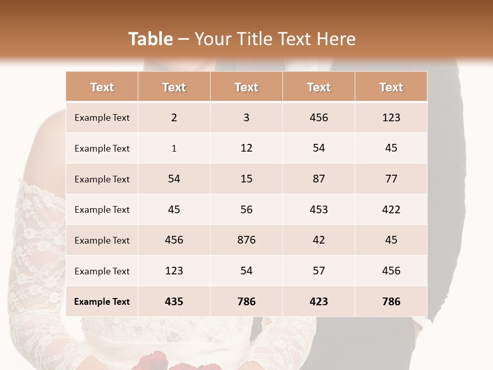 Woman Behind Attractive PowerPoint Template