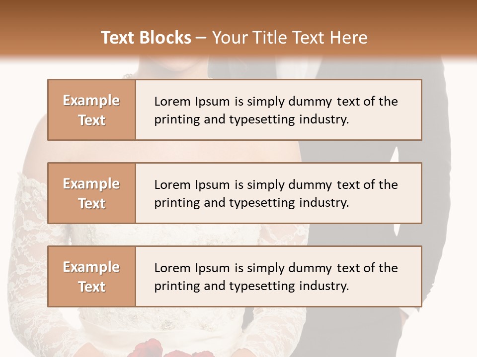 Woman Behind Attractive PowerPoint Template