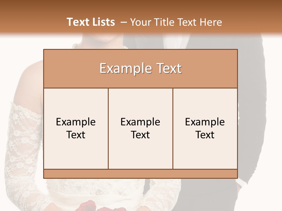 Woman Behind Attractive PowerPoint Template