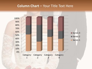 Woman Behind Attractive PowerPoint Template