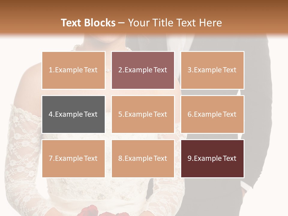 Woman Behind Attractive PowerPoint Template