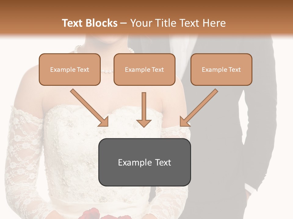 Woman Behind Attractive PowerPoint Template