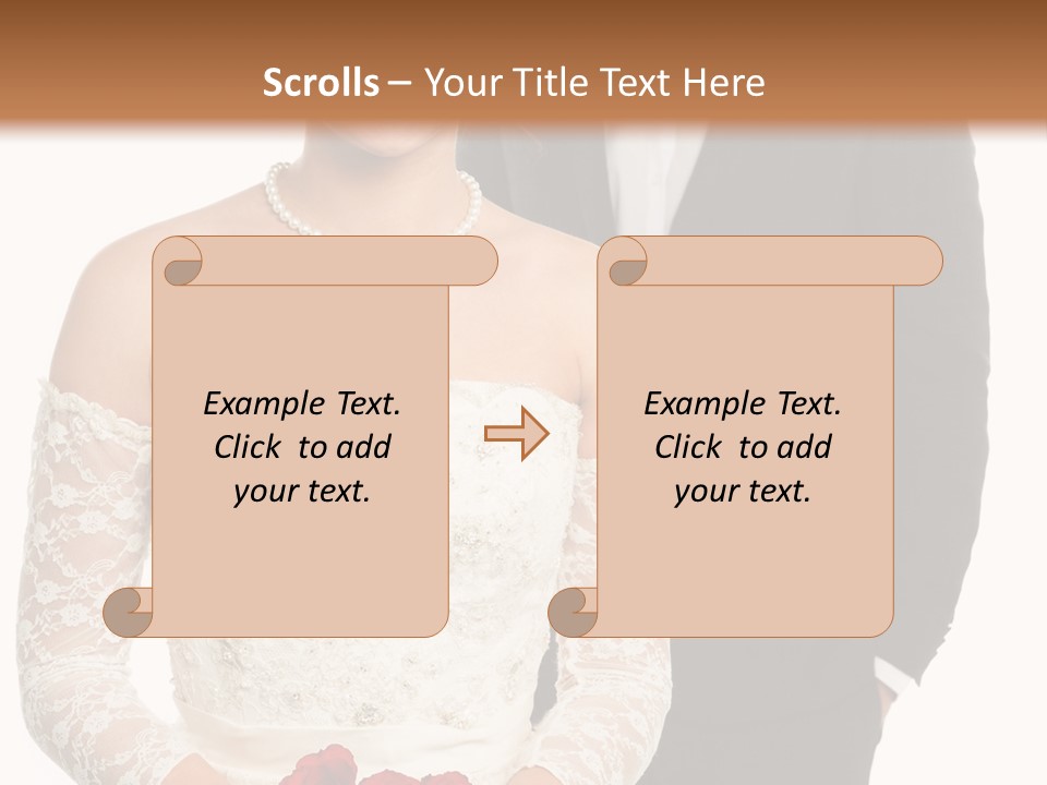 Woman Behind Attractive PowerPoint Template