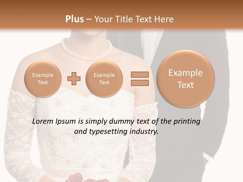 Woman Behind Attractive PowerPoint Template