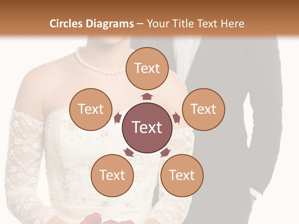 Woman Behind Attractive PowerPoint Template