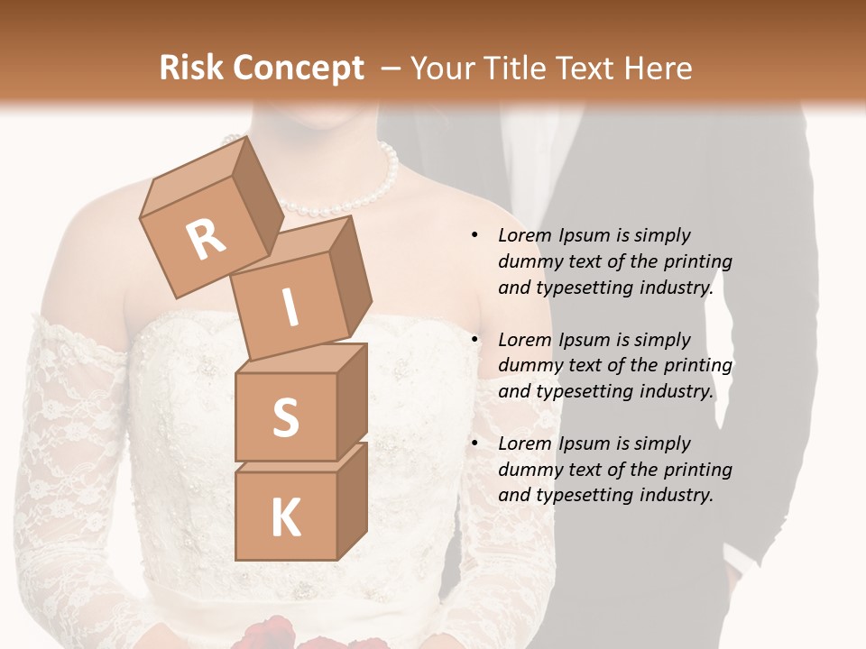 Woman Behind Attractive PowerPoint Template