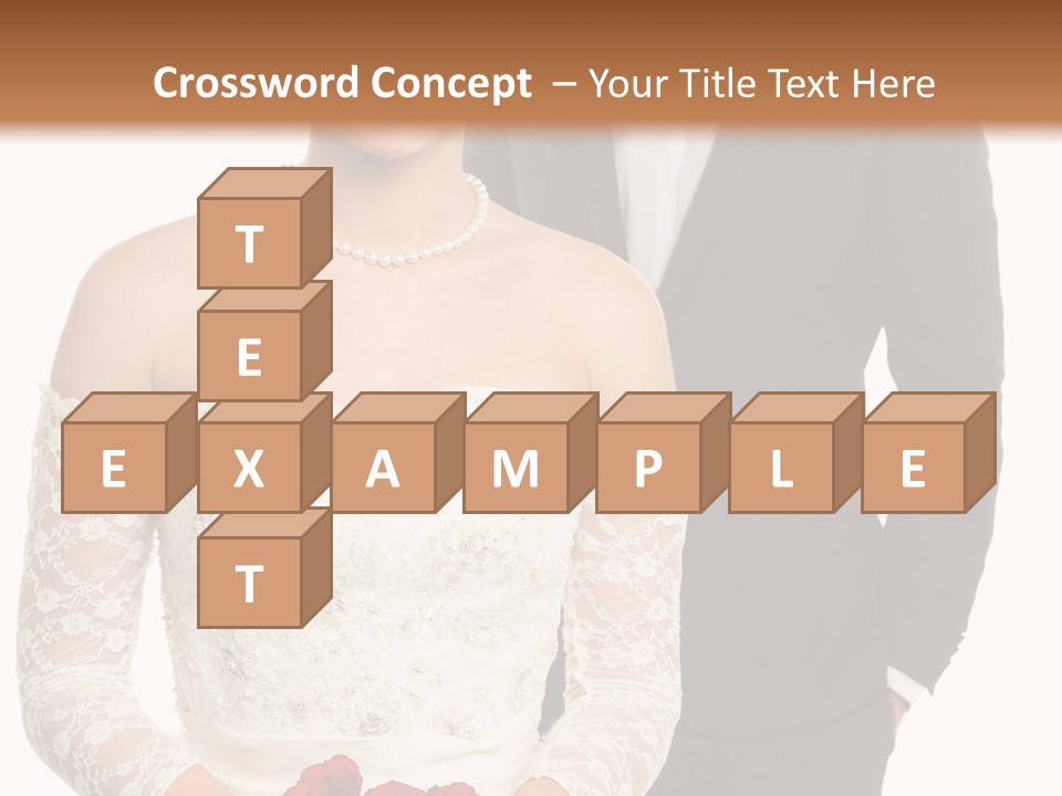 Woman Behind Attractive PowerPoint Template