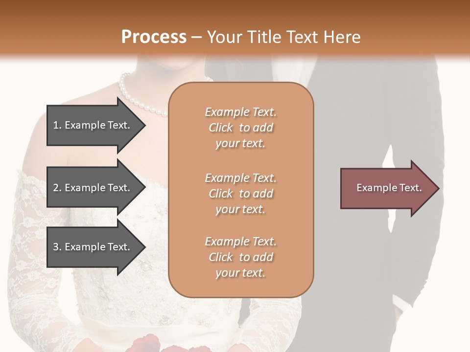 Woman Behind Attractive PowerPoint Template