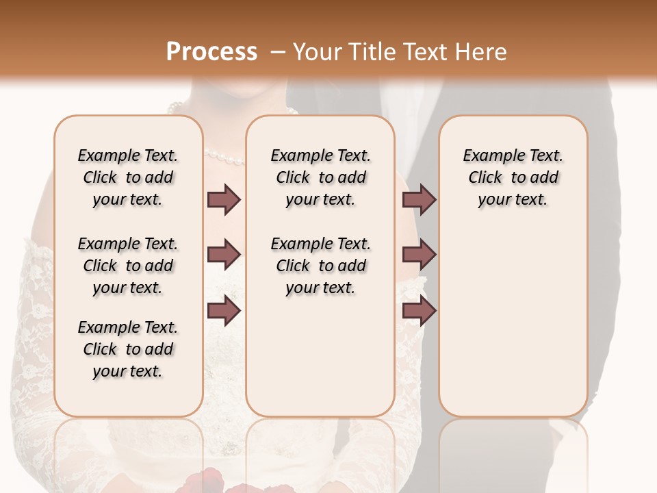 Woman Behind Attractive PowerPoint Template