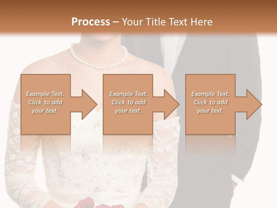 Woman Behind Attractive PowerPoint Template