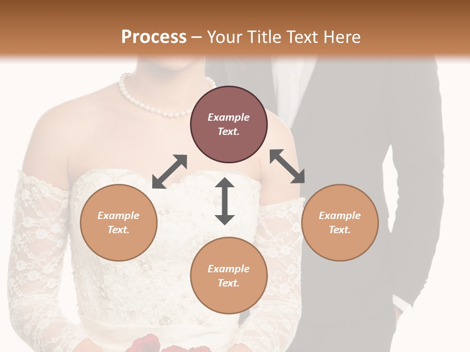 Woman Behind Attractive PowerPoint Template