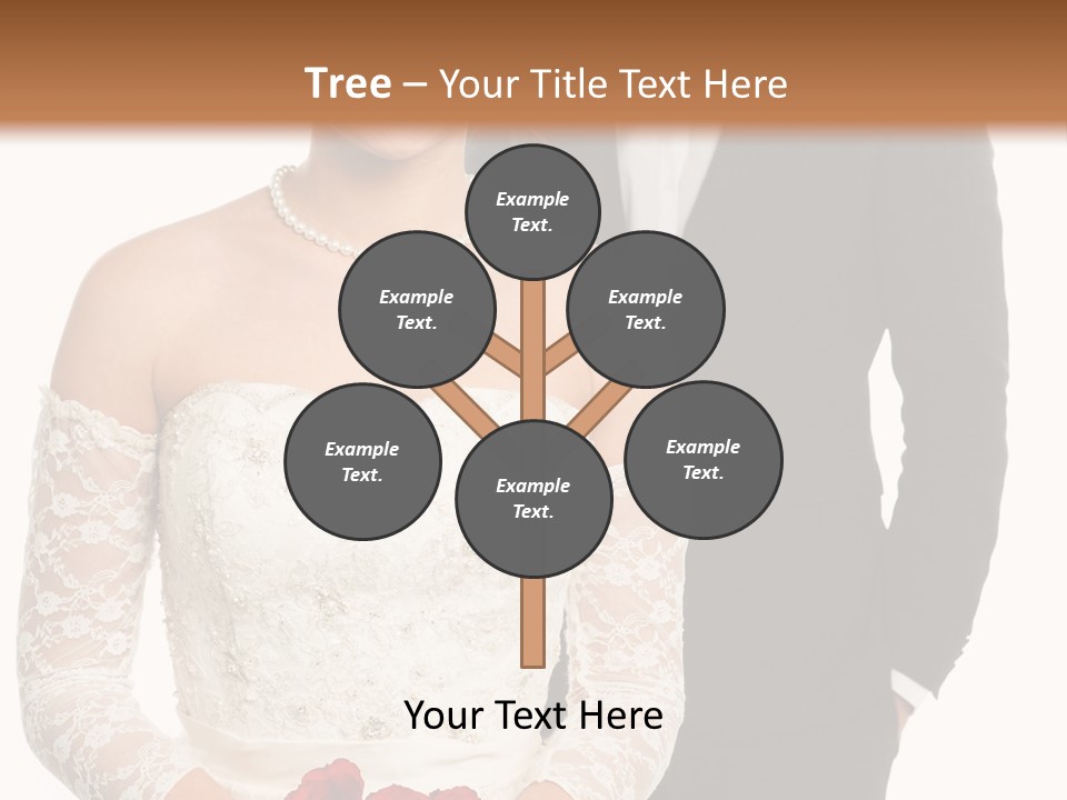 Woman Behind Attractive PowerPoint Template