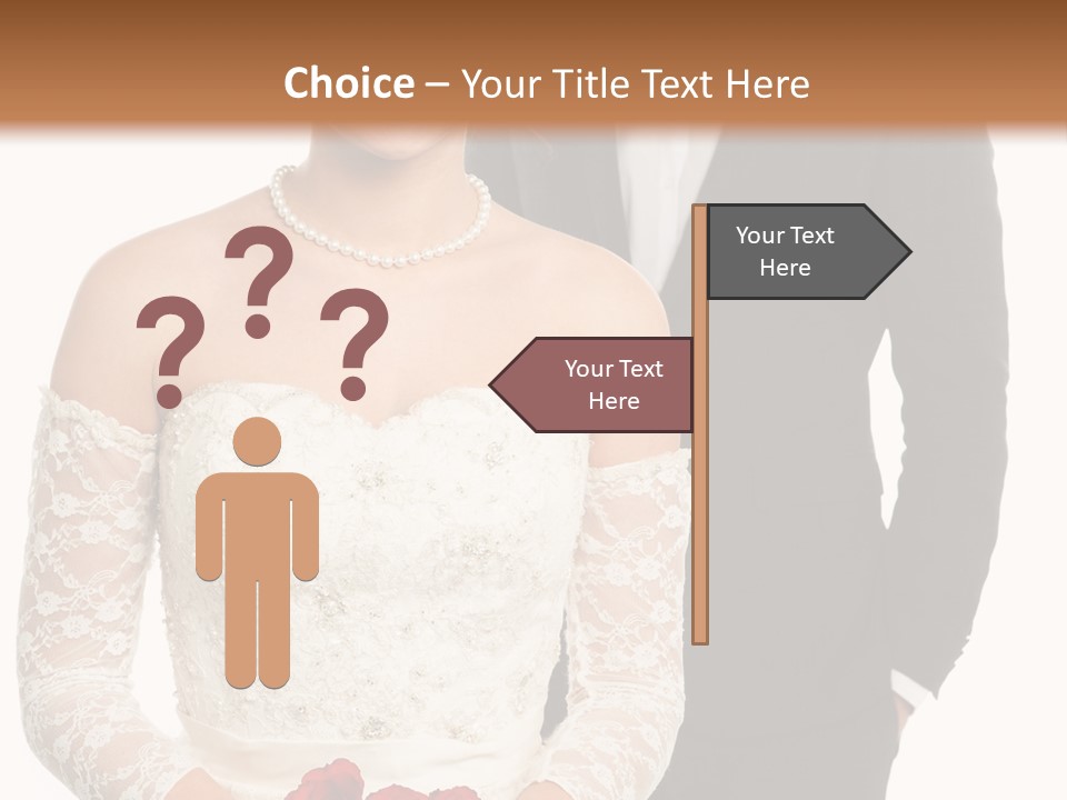 Woman Behind Attractive PowerPoint Template