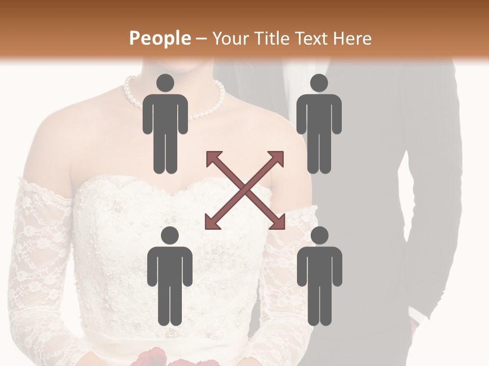 Woman Behind Attractive PowerPoint Template