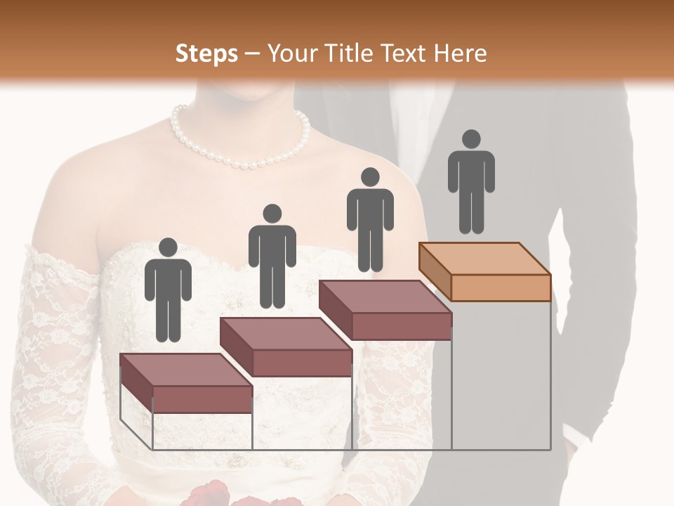 Woman Behind Attractive PowerPoint Template