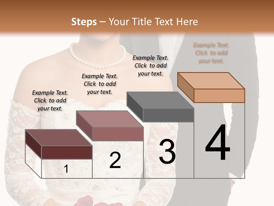 Woman Behind Attractive PowerPoint Template