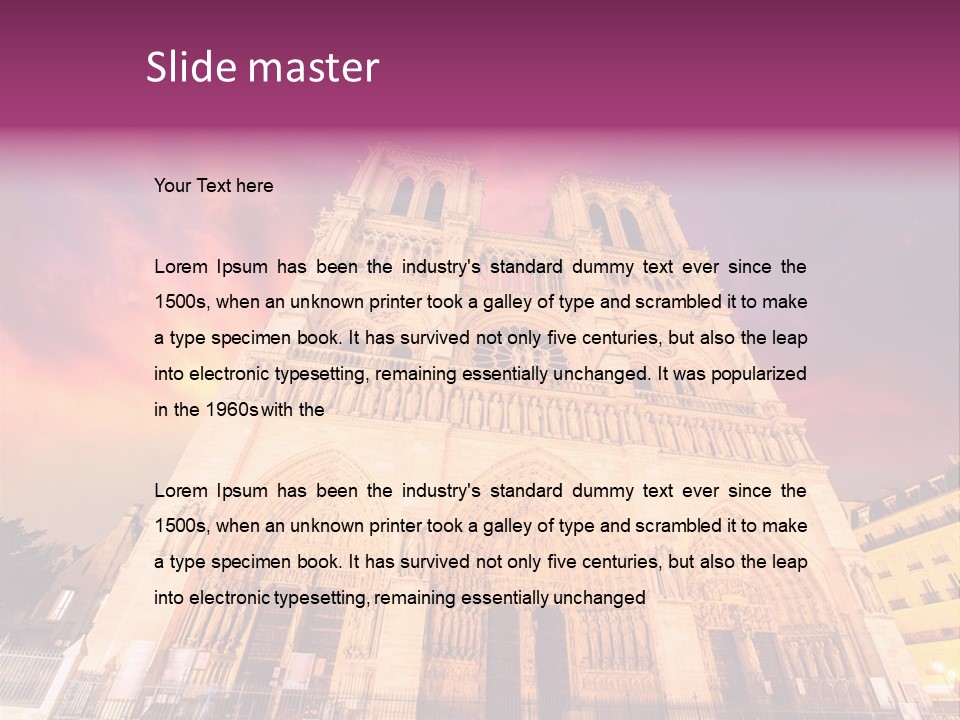 Daybreak Bell Tower Chandelier PowerPoint Template