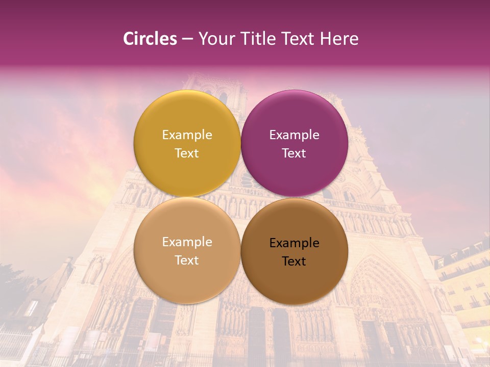 Daybreak Bell Tower Chandelier PowerPoint Template