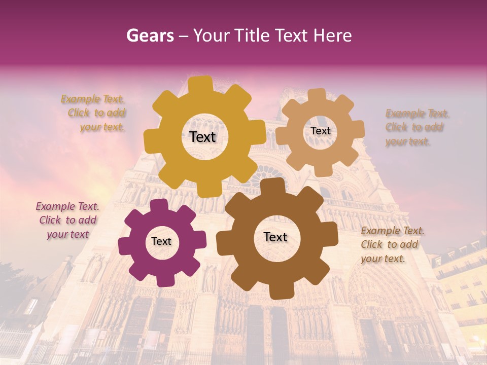 Daybreak Bell Tower Chandelier PowerPoint Template