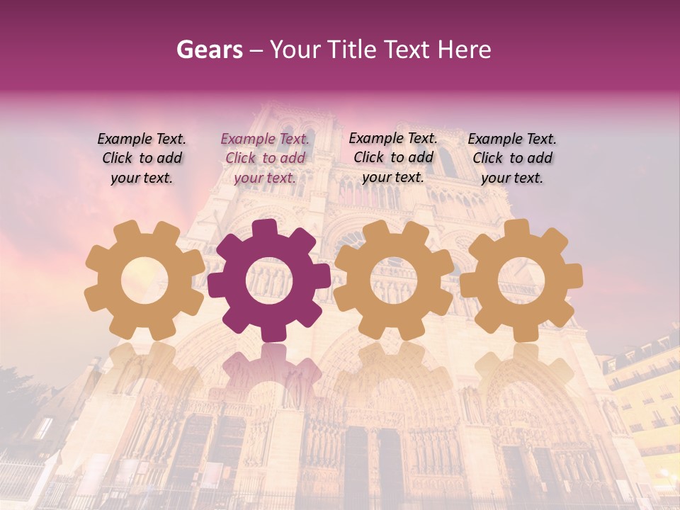 Daybreak Bell Tower Chandelier PowerPoint Template