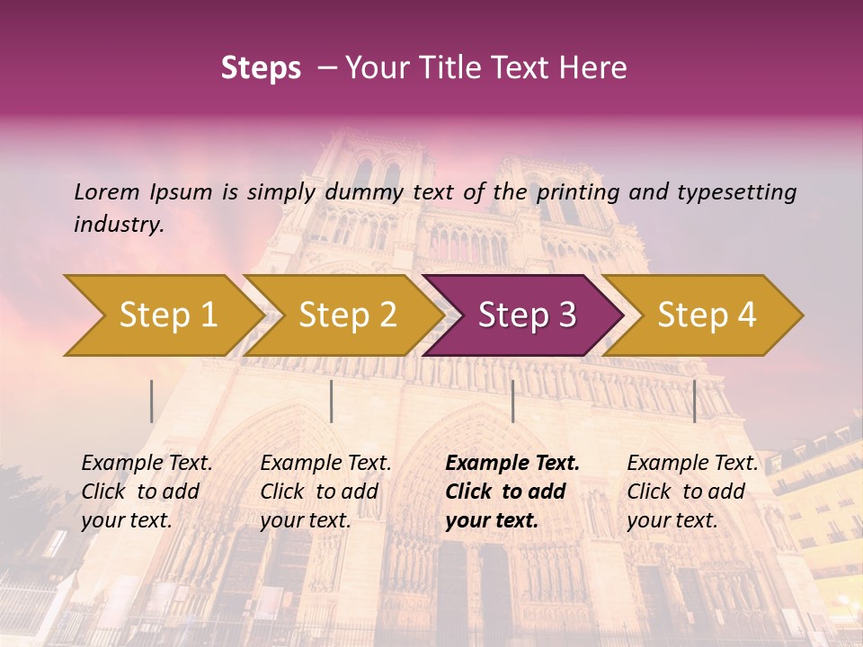 Daybreak Bell Tower Chandelier PowerPoint Template