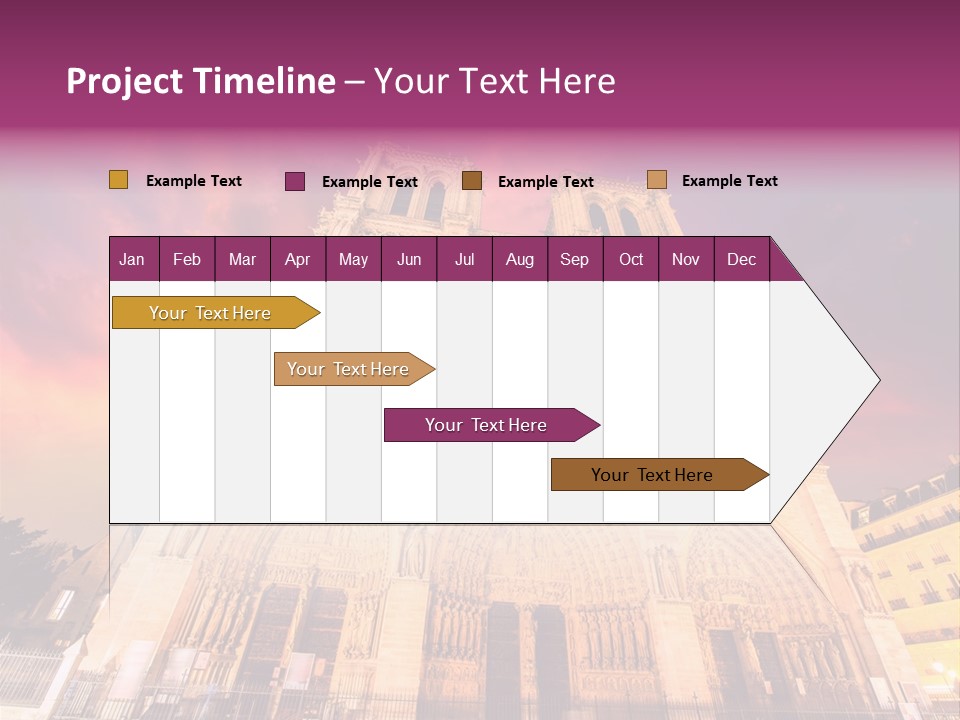 Daybreak Bell Tower Chandelier PowerPoint Template