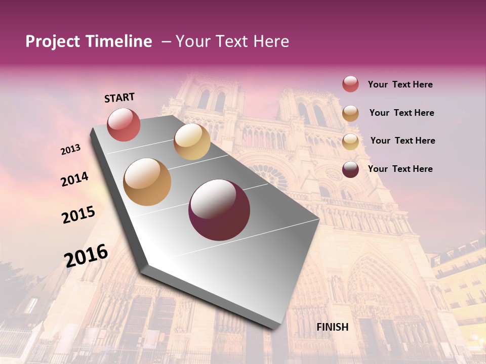 Daybreak Bell Tower Chandelier PowerPoint Template